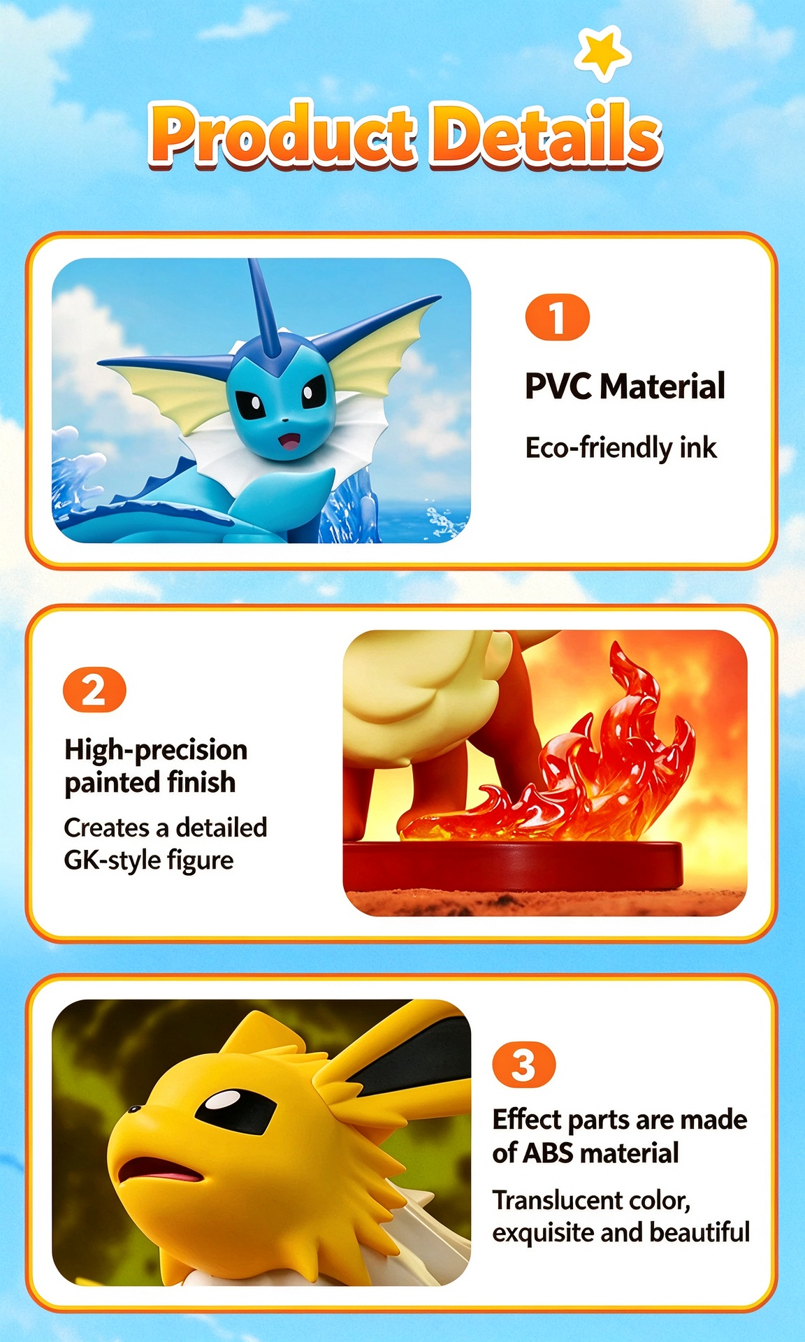Funism: Pokémon Prime Figure Series Medium Scale Figures---Jolteon